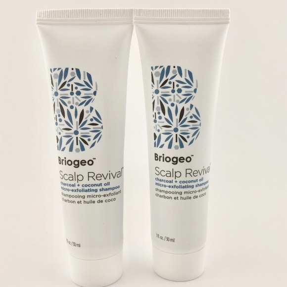 Briogeo Scalp Revival Charcoal Coconut Oil Micro Exfoliating Shampoo  2x NEW - Picture 1 of 2